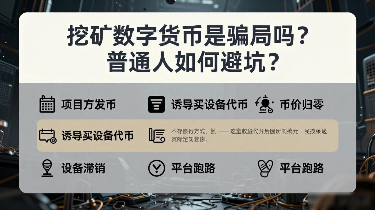 挖矿数字货币是骗局吗?普通人如何避坑?