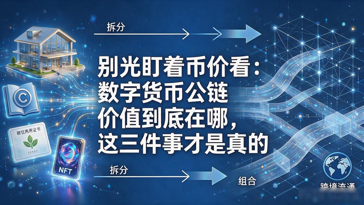 别光盯着币价看：数字货币公链价值到底在哪，这三件事才是真的