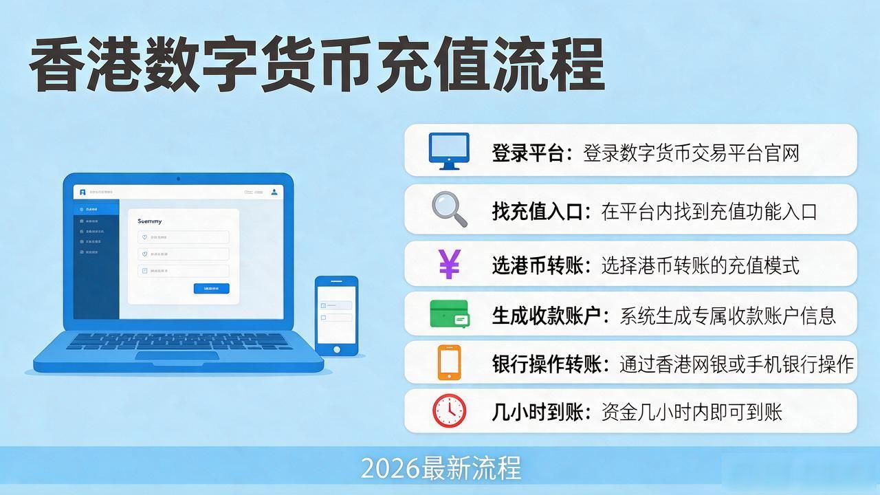 香港卡买数字货币完整指南，2026最新流程